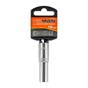 FIXMAN 10mm 3/8 Inch Drive Metric Deep Socket
